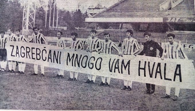 5.11.1969., Dinamo - Borac, prijateljska zbog potresa...